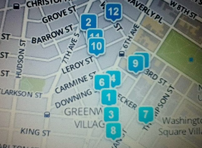 ITALIAN in GREENWICH VILLAGE Map