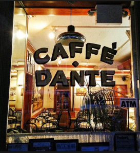 CAFFE DANTE "GREENWICH VILLAGE"  NEW YORK For WORLD CUP SOCCER 2014 